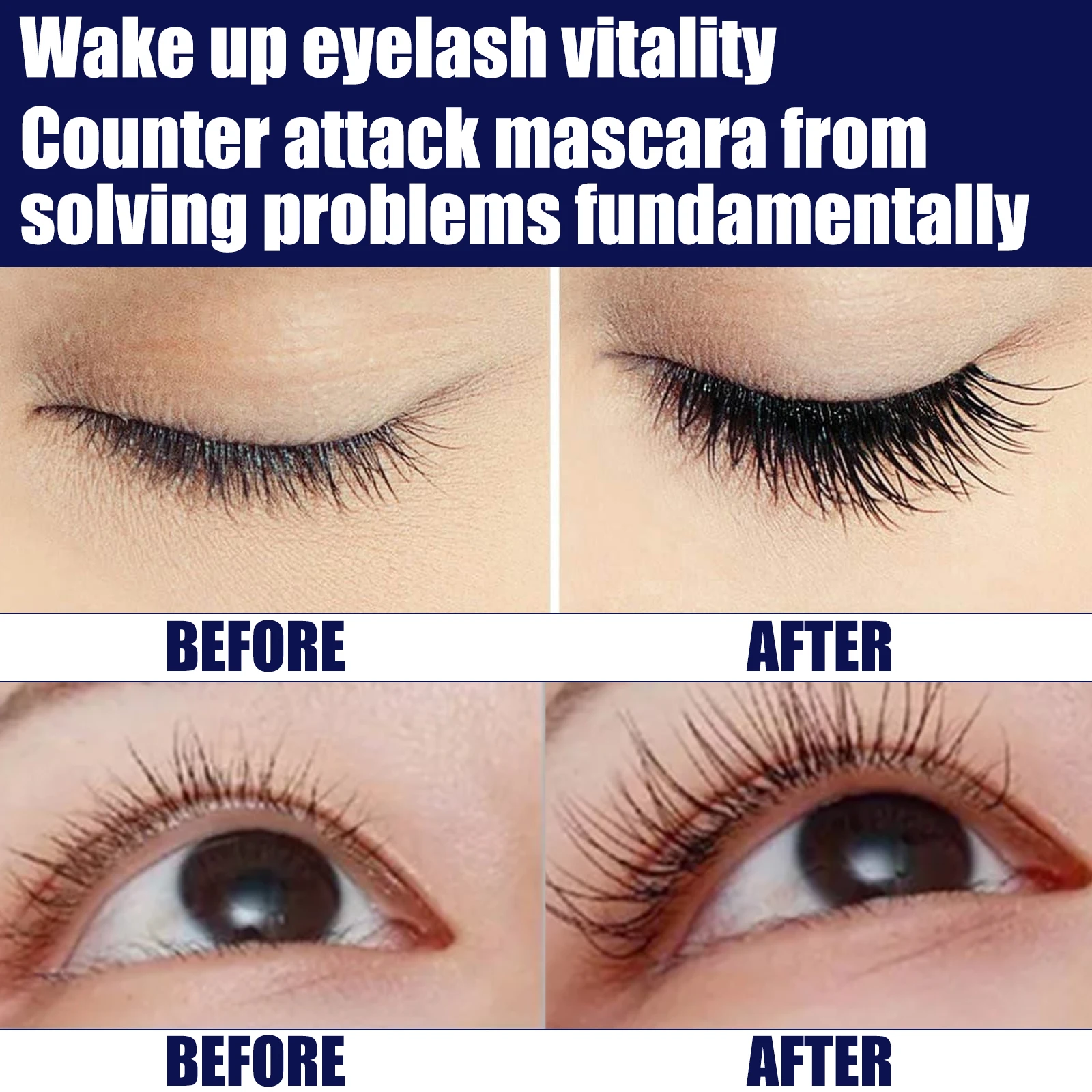Dicke Mascara natürliche pflegende voluminöse Verlängerung Curling wasserdicht wisch fest, schlank, Wimpern Make-up, 5ml ﻿