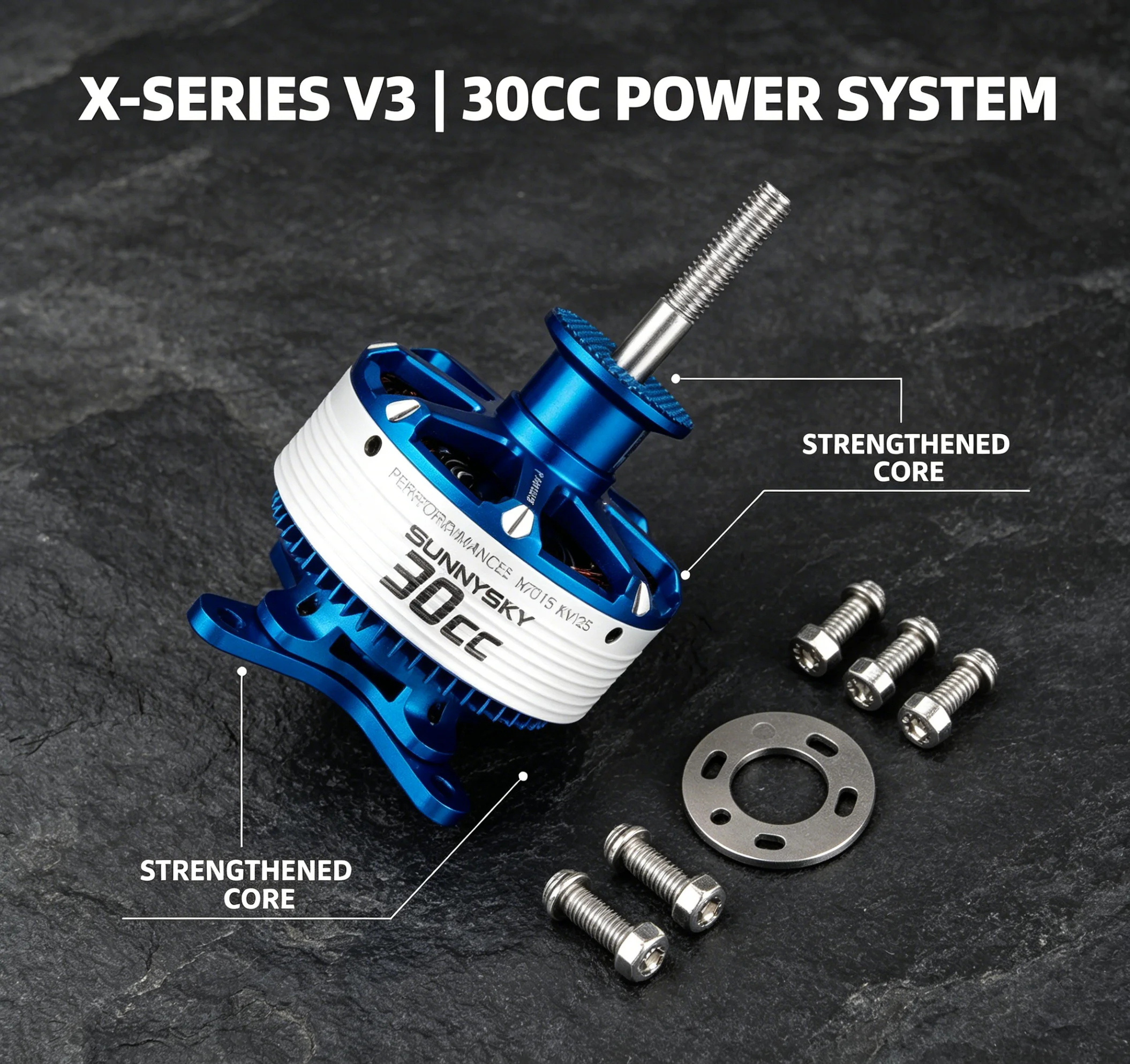 High Performance Brushless Motor SunnySky X7015 V3 240KV 270KV 30CC Equivalent for RC Airplane Fixed Wing Aerobatic Aircraft