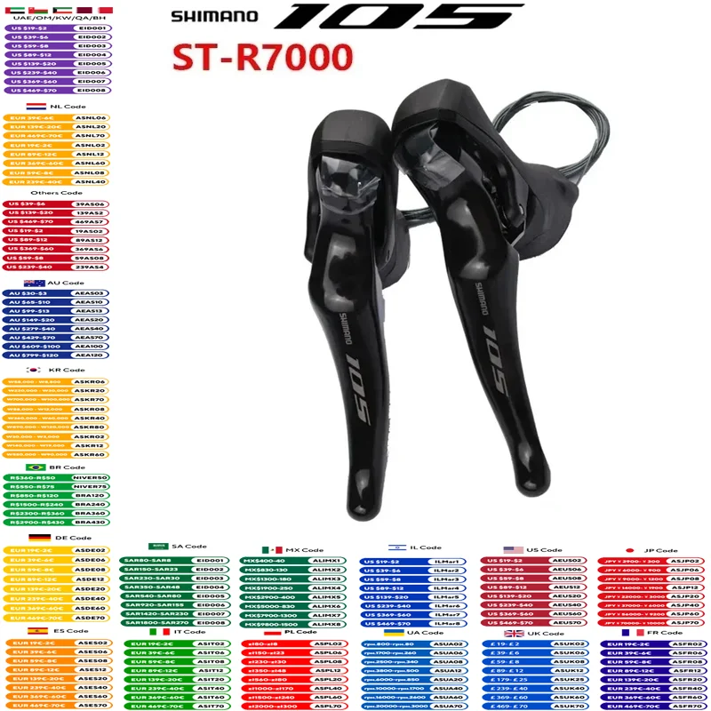 SHIMANO 105 ST-R7000 DUAL CONTROL LEVER SLR-EV 11S Bike Shifter For Road Bike For Rim Brake Left Side/Right Side/A Pair Original