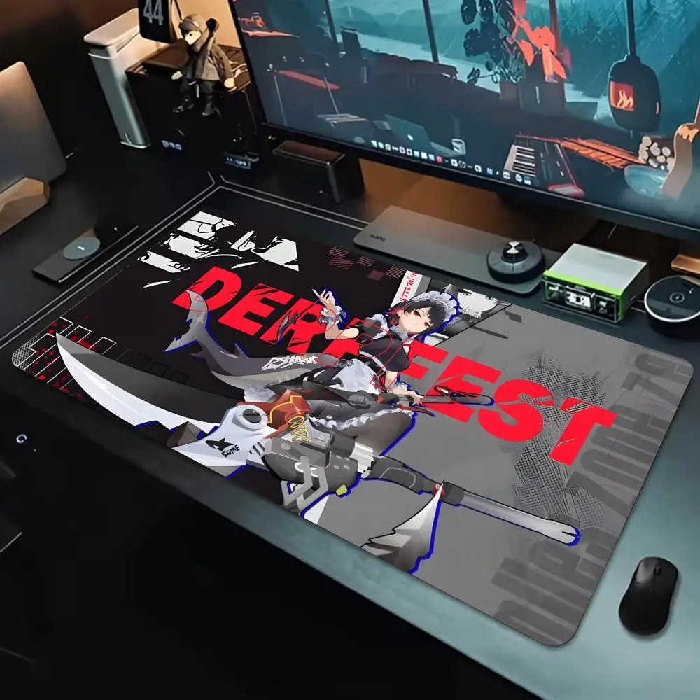 Vivid Game Z-Zenless Zone Zero Ellen Joe Mouse Pad Large Waterproof Gaming Mouse Pad, Non-Slip with Stitched Edge