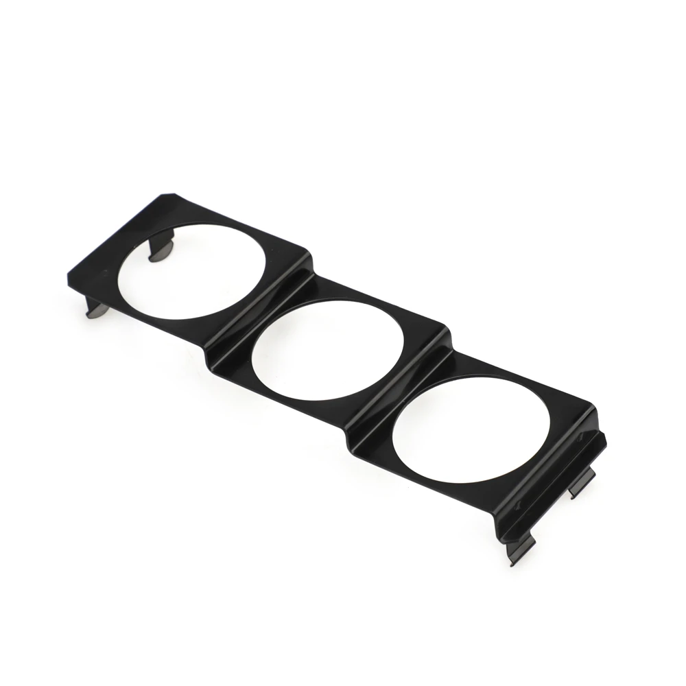 52mm 3 fori singolo DIN Radio Slot Face Triple Meter Panel Iron Mount nero per Auto Car Gauge Pod