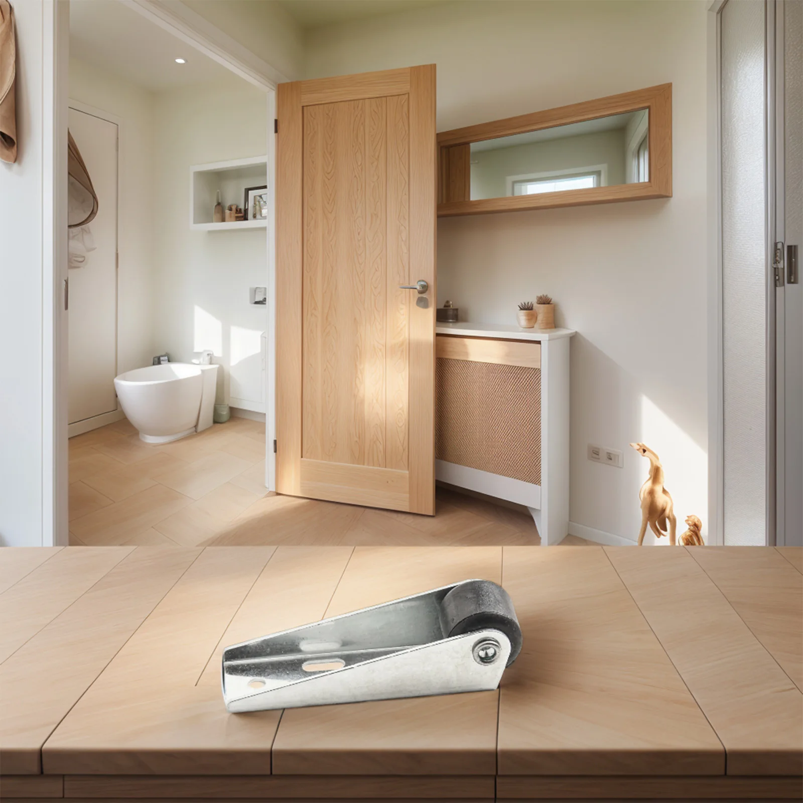 텔레스코픽 모바일 휠 테이블 내하중 도르래 가이드, 가구 액세서리, 실내용 견고한 TPE 고무 캐스터