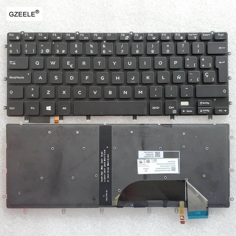RU/US/UK/FR/SP Backlit Keyboard For DELL XPS 15 9550 9560 9570 5510 M5510 7558 7568 7590 P56F D1728 D1828T 9550R-1728S 1828S