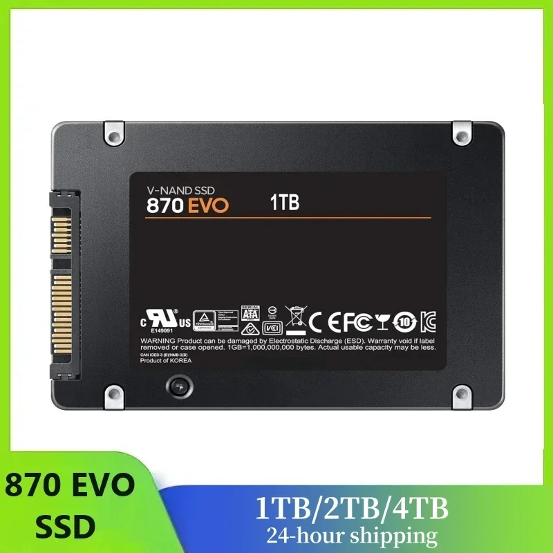 

SSD 870 EVO SATA 3.0 4TB 2TB 1TB 2.5inch Solid State Driver Disk Gaming Memory Card For PS5 Laptop Desktop PC High Speed