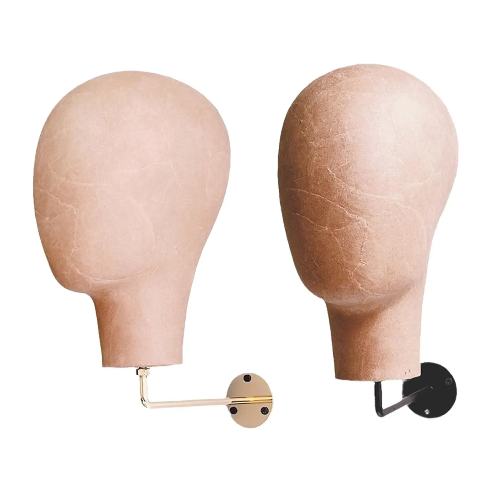 

Mannequin Head Stand for Wig, Wall Mount Multipurpose Professiona Hat Display Stand Hat Rack for Glasses Hats Wig Caps,