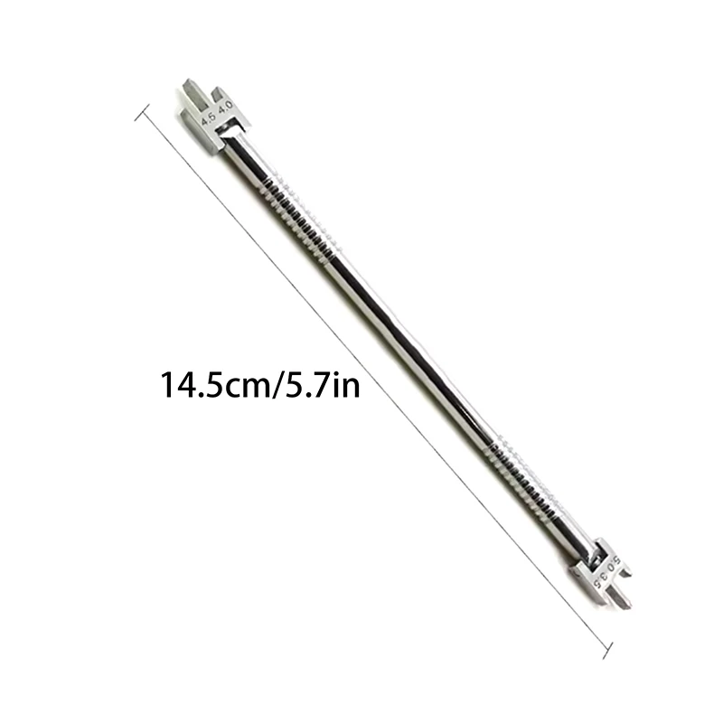 1Pcs 치과 브래킷 조정 가능한 포지셔너 게이지 스테인레스 스틸로드 게이지 높이 브래킷 로케이터 치과 의사 도구 장비