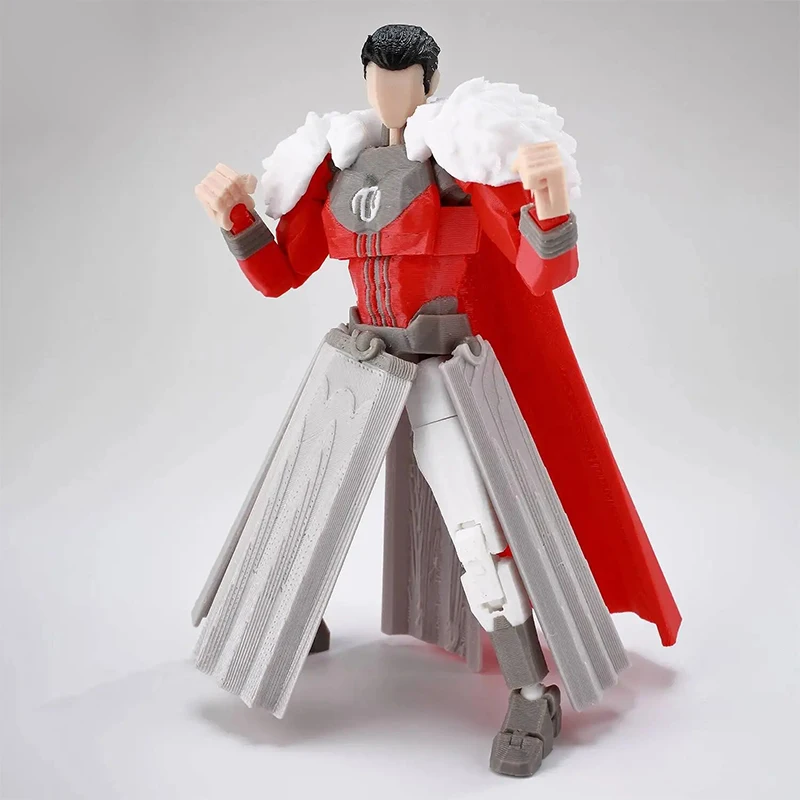 3D Printed Lucky 13 Posable Action Figure Invincible Anime Collectible Model for Desk Decor Multi-Jointed Dummy 13 Craft