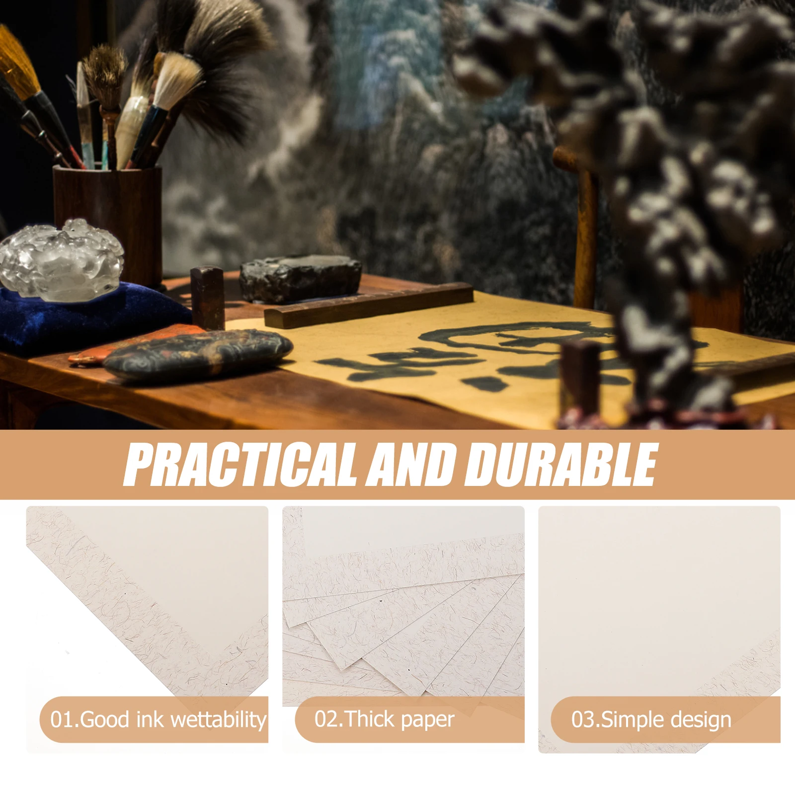 

Xuan Paper Calligraphy Writing Painting Rice Paper For Art Drawing Sumi Ink Cursive Script Chinese Traditional Blank