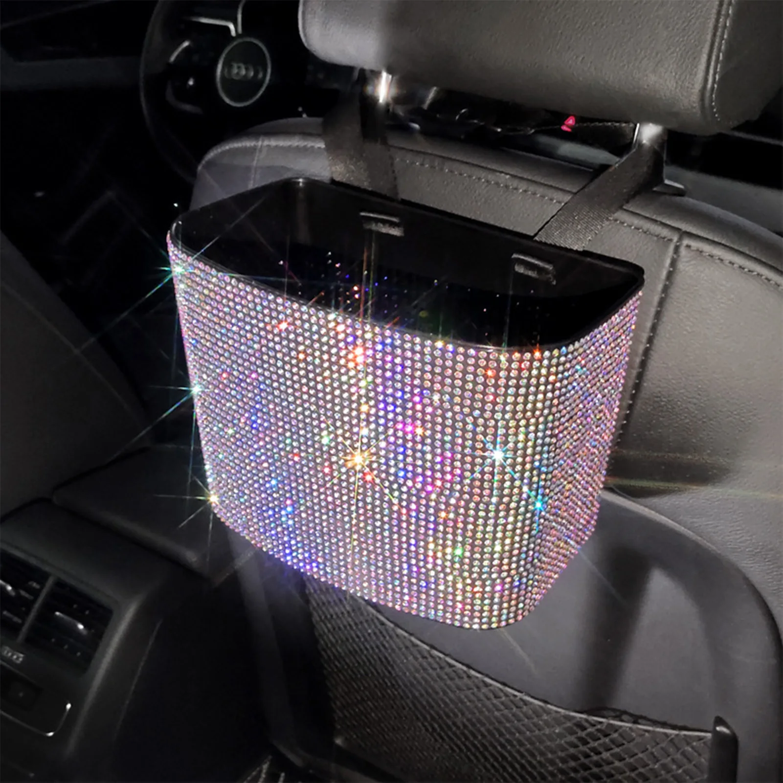 

Заднее сиденье автомобиля, подвесная сумка Bling Стразы, подходящая для хранения различных вещей