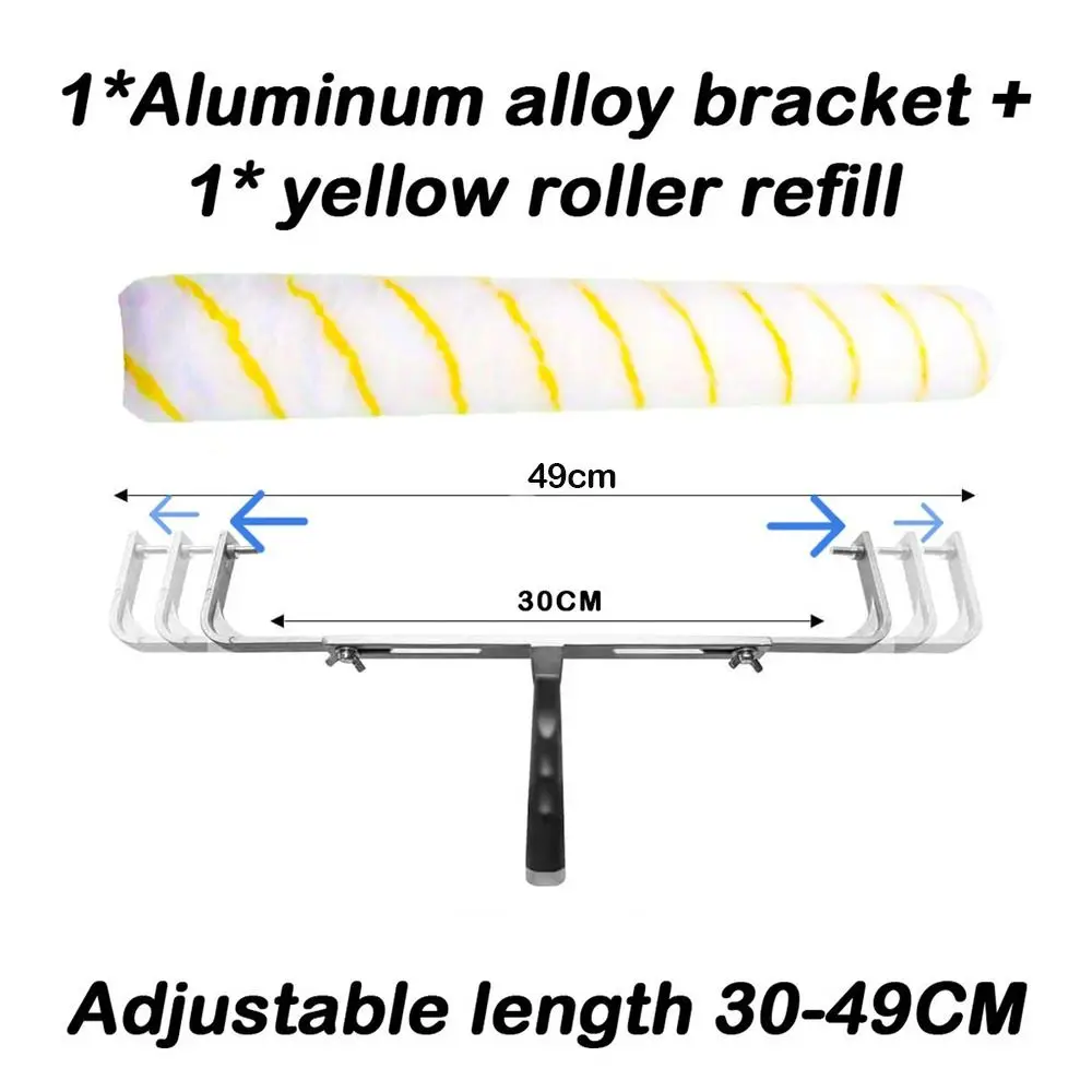 Aluminum alloy Adjustable Paint Roller Wall Ceilings Alat Replacements Accessory Paint Roller Set Wall Painting Tools