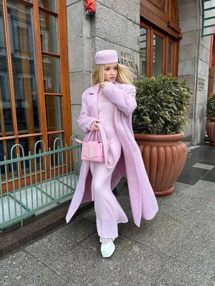 

Women Autumn Winter O-Neck Elastic Knit Long Dresses 2025 Elegant Chic Soft Lady Hollowing Sweater Dress Female Highstreet Robes
