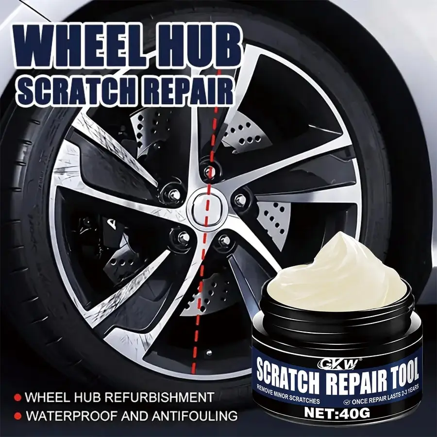 Wheel Maintenance Repair Kit, effectively removes rim scuffs, practical polishing tools for all vehicle wheels
