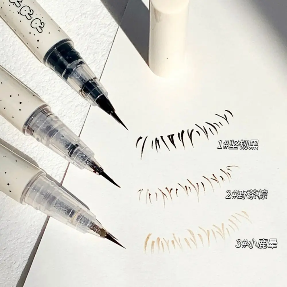 Naturalny cienki Eyeliner długopis gorący Ultra-fine odporny na pot cień do powiek wodoodporny trwały długopis do rzęs makijaż oczu