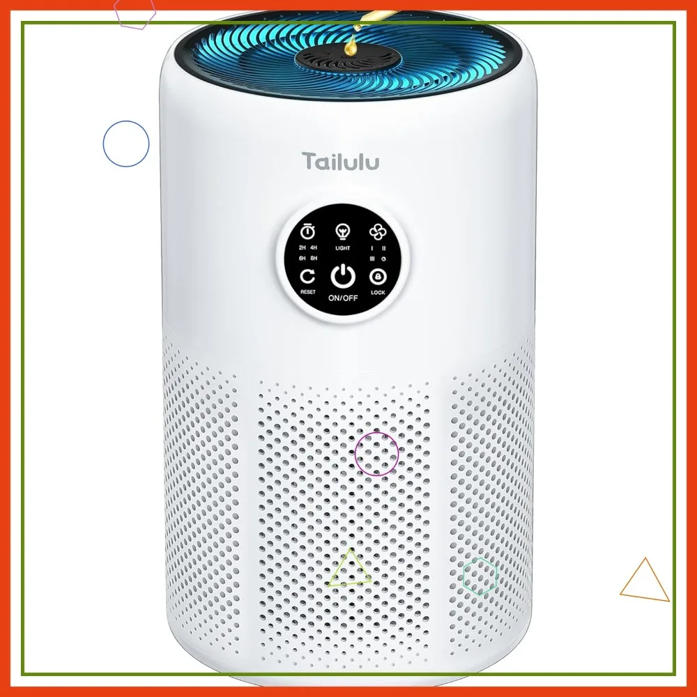 

HEPA Air Purifier for Home Large Room 1360 ft², Washable Filter, Pet Dander Smoke Odor Dust Pollen, Timer Sleep Mode