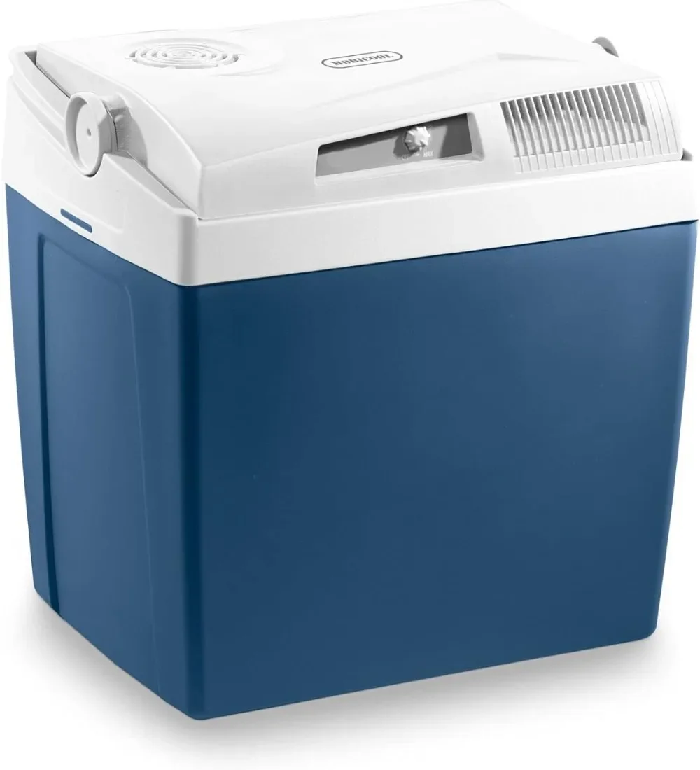 Mobicool ME24 - Nevera Eléctrica Portátil, 23 l, Mini Nevera para Coche, camión, Barco y Autocaravana, 12 y 230 V, Azul