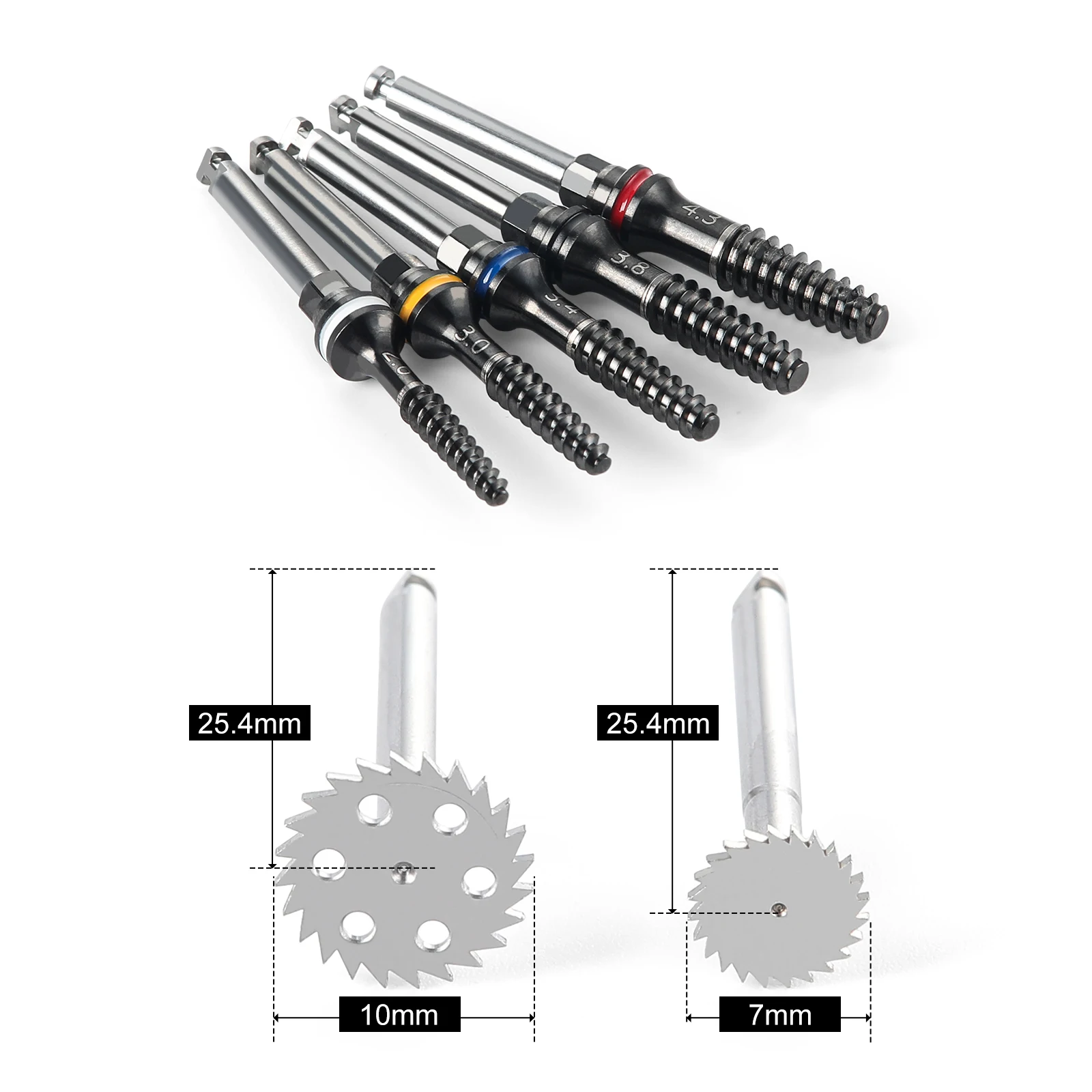 AZDENT Dental- und Kieferknochen-Erweiterungsset, chirurgisches Implantat-Bohrinstrumenten-Set, Ratschenschlüssel, Treiber, Betten, Implantationswerkzeuge – Detail 3