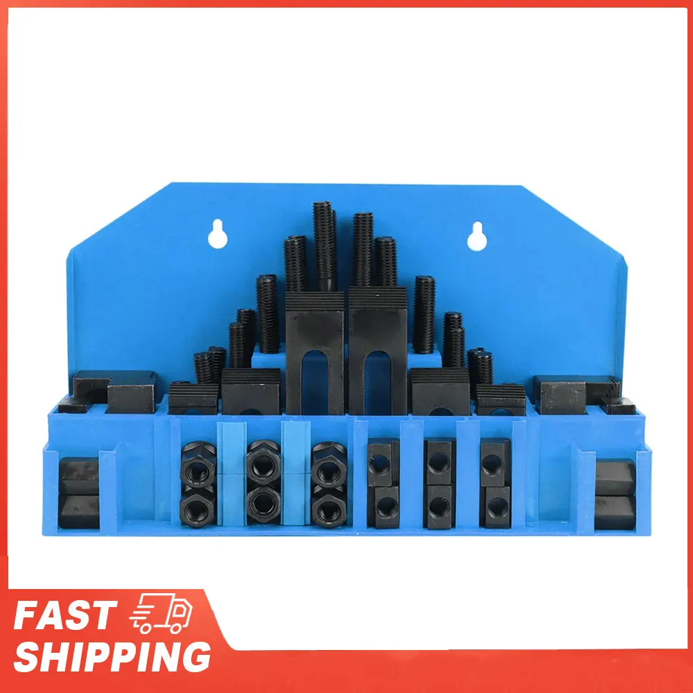 

M10 T-Slot Clamp Kit Mill T-Slot Clamp Kit T-Slot Clamp Kit Hardened Combined Press Plate for Lathe Milling Machine Tools