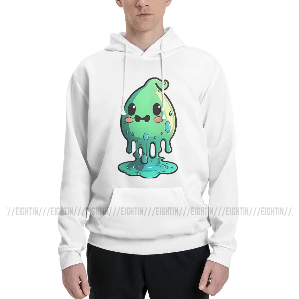 Green Slime Slime Rancher Warm Sweatshirts Men WomenVideo Game Long Sleeve Hoodie Autumn Pullovers