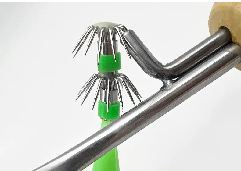 ShareShark Multifunktionales Tintenfisch-Jig-Haken-Korrekturwerkzeug Edelstahl-Tintenfisch-Entblutungsnadel für Tintenfisch-Jig-Angeln im Salzwasser – Detail 5