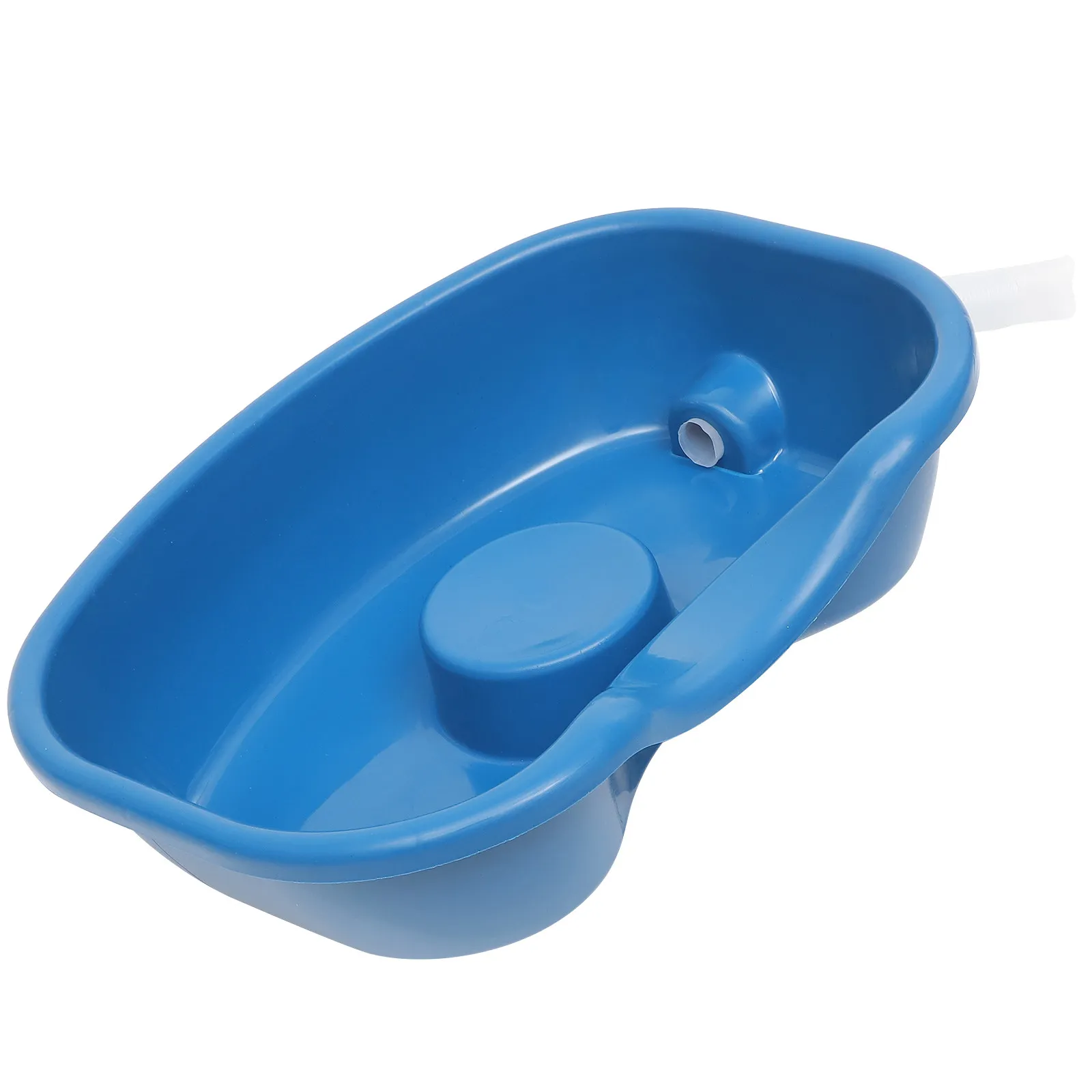 

Portable Shampoo Washing Basin Thickened Plastic Wash Basin Drain Tube Head Neck Support Dark Blue
