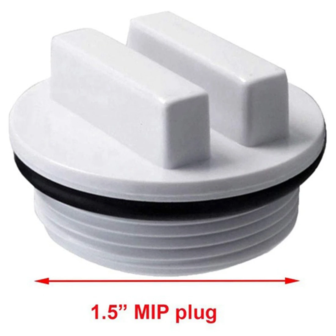 7 Pcs 1.5 Inch Threaded Pool Spa Return Winterizing Filter Drain Plug with O-Ring for Winterizing Pools During Season