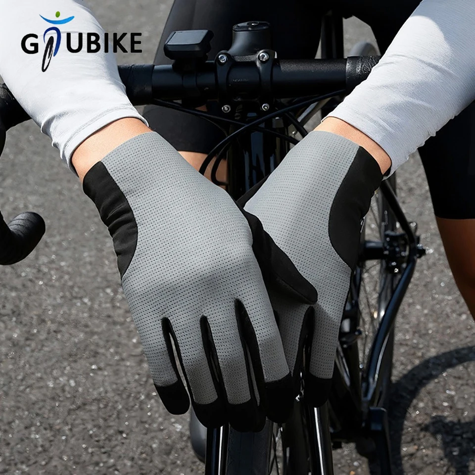 GTUBIKE Professionelle Outdoor-Fahrradhandschuhe mit empfindlichem Touchscreen, Stoßdämpfung, rutschfest, verschleißfest, Reithandschuhe
