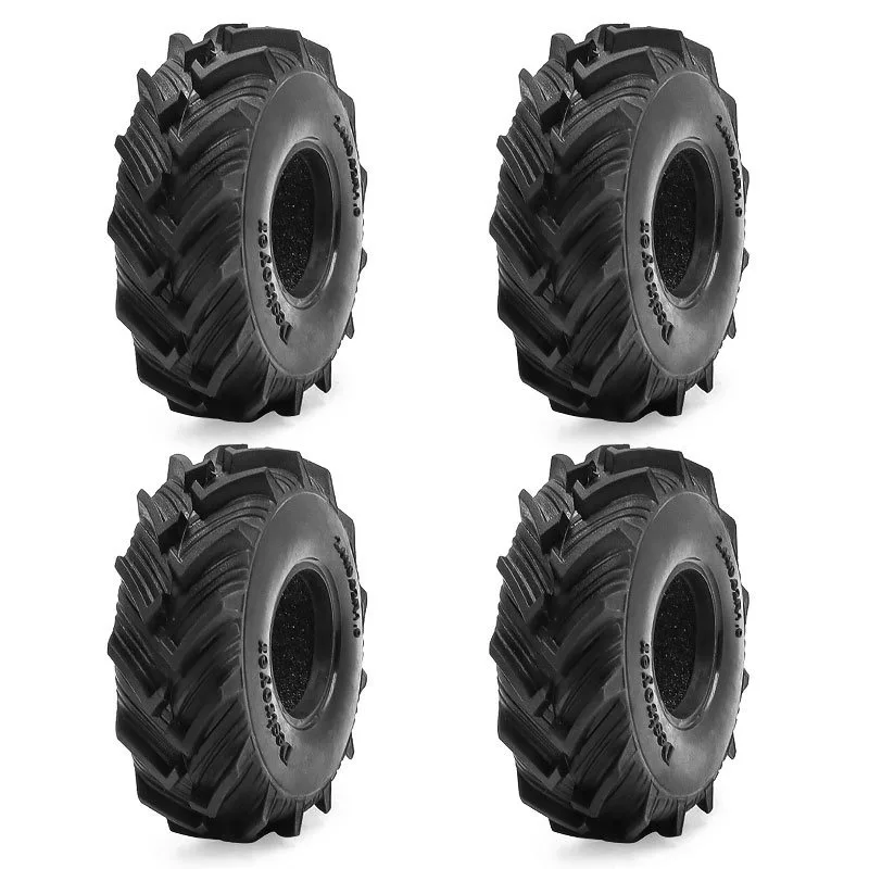 Pneus de grão grosso de 1,0 polegadas 61x21mm Rc Crawler Truck Car Parts para Axial Scx24 FMS Ascent-18