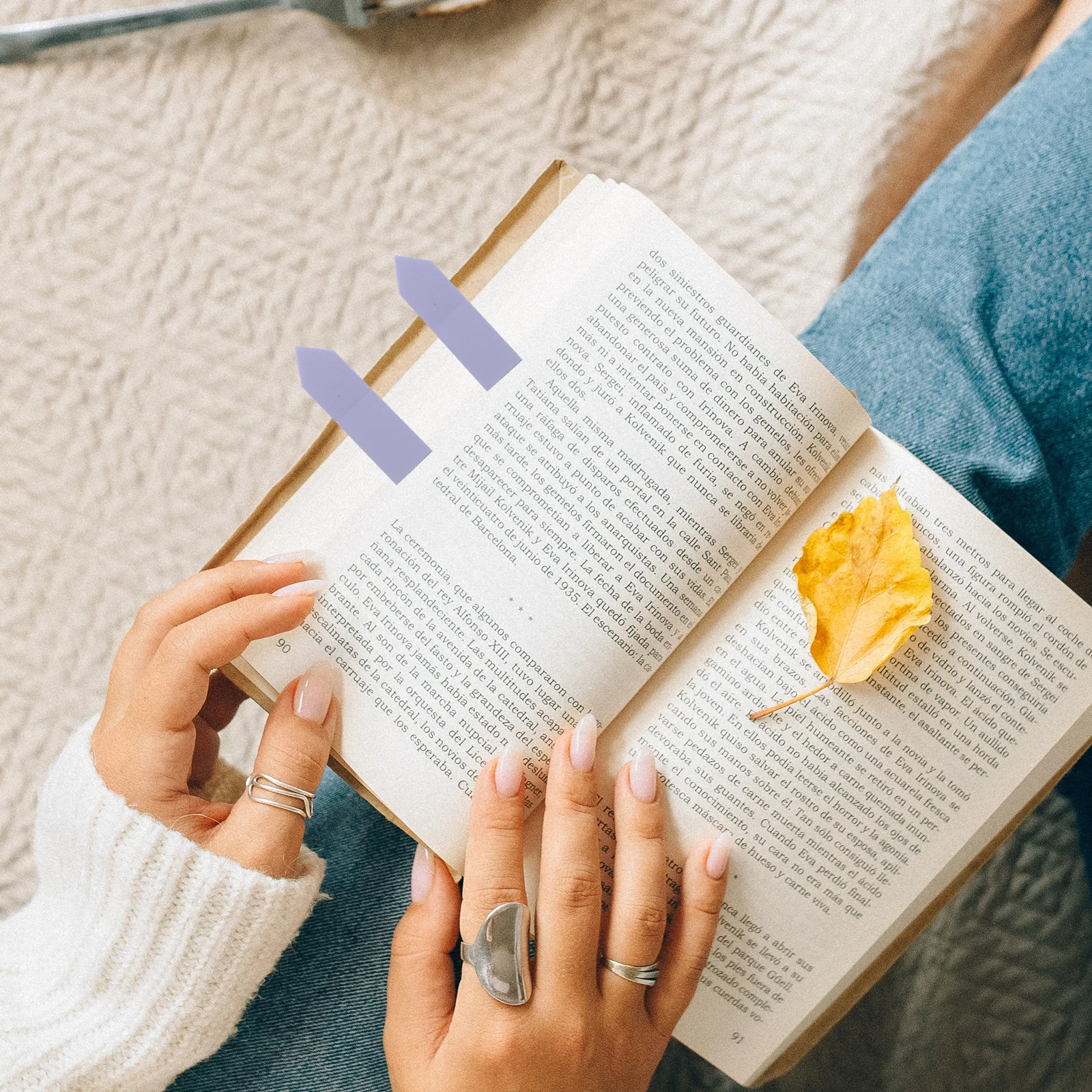 

6 Sets Sticky Page Markers Portable Reading Highlight Strips Colored Note Tabs For Bookmarks Learning Office Supplies Adhesive