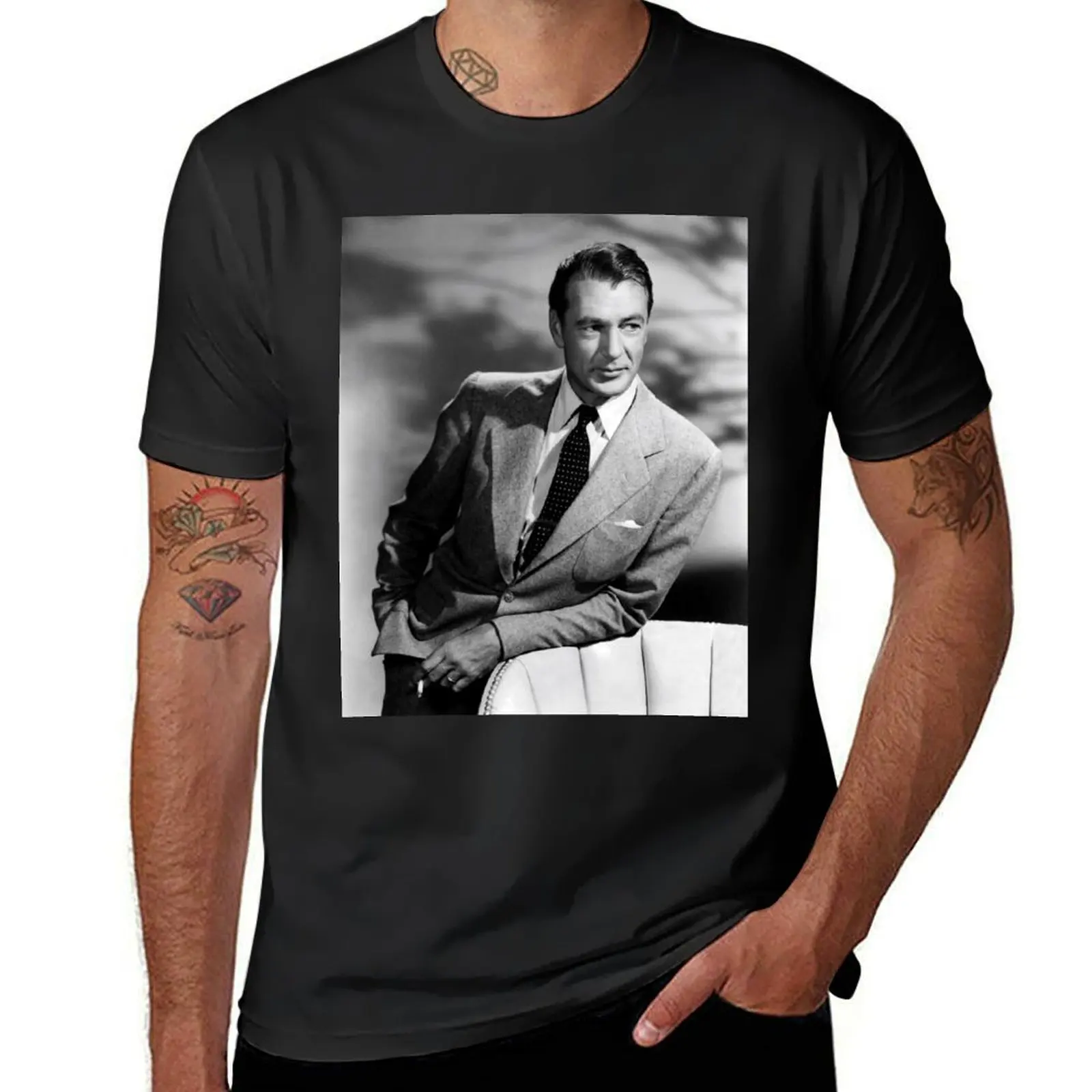 Gary Cooper nice T-Shirt new edition for a boy plain white t shirts men