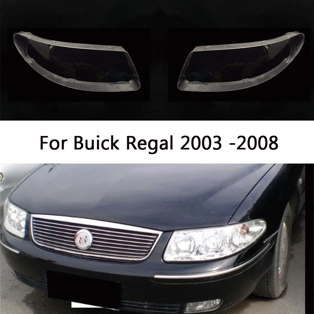 HTTCY Headlight Shell Lamp Shade For Buick Regal 2003 2004 2005 2006 2007 2008 Transparent Cover Headlight Headlamp Lens Cover