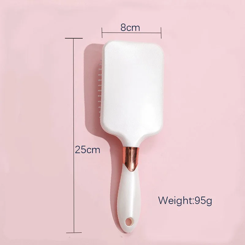 وسادة هوائية بيضاء مشط ABS والنايلون وسادة هوائية مكافحة ساكنة مجلس المنزلية مشط وسادة الهواء مشط