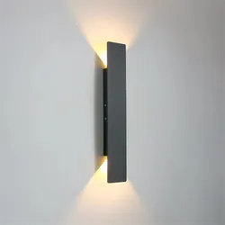 Luz LED de pared impermeable para exteriores, lámparas de aluminio de estilo nórdico para sala de estar, porche y jardín, IP65