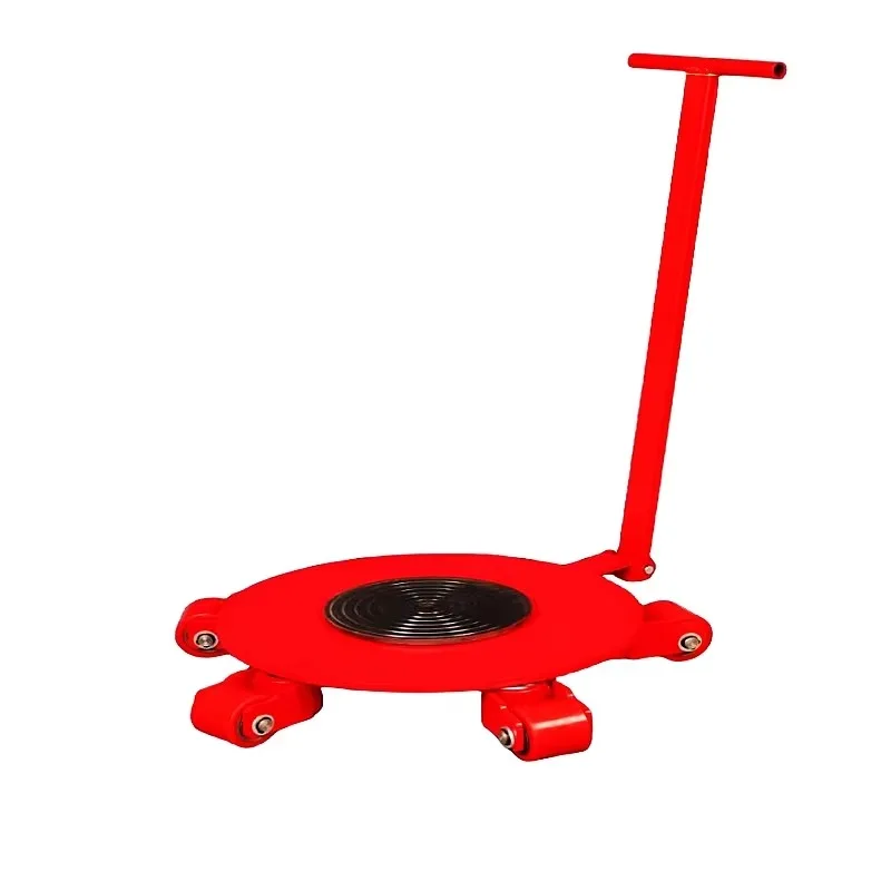 360 Degree Rotatable Steel Tank Trolley Hand Operated Platform Cart With Wheels Durable Flexible Steering Cargo Handling Using
