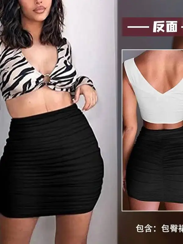 Bodycon تنورة نادي الترفيه سليم مثير تنورة صغيرة سليم موضة مثير المرأة التنانير الصغيرة 2025 جديد Y2K المرأة عادية 0BZ0