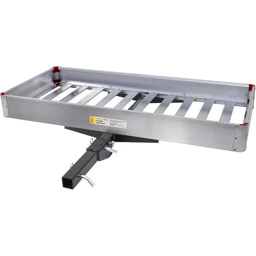 

50149 Вместимость 500 фунтов 50 x 22 дюйма Складная алюминиевая грузовая стойка премиум-класса с высокими боковыми направляющими и