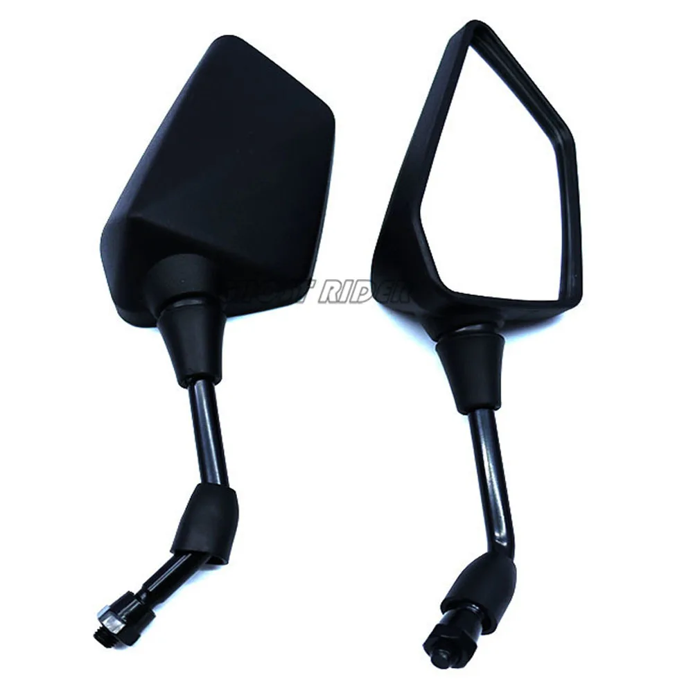 1 زوج دراجة نارية مرايا الرؤية الخلفية لكاواساكي versys 650 z900 z1000 Z800 Z650 ER-6N 10 مللي متر الجانب الخلفي مرآة محدبة #3