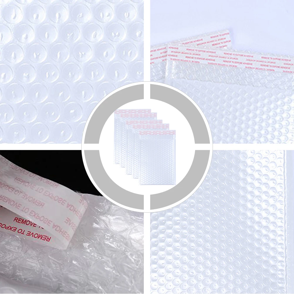 

50 Pcs Bubble Storage Bag Lightweight Waterproof Shockproof Pouch Strong PE Mailer Office Supplies Transport