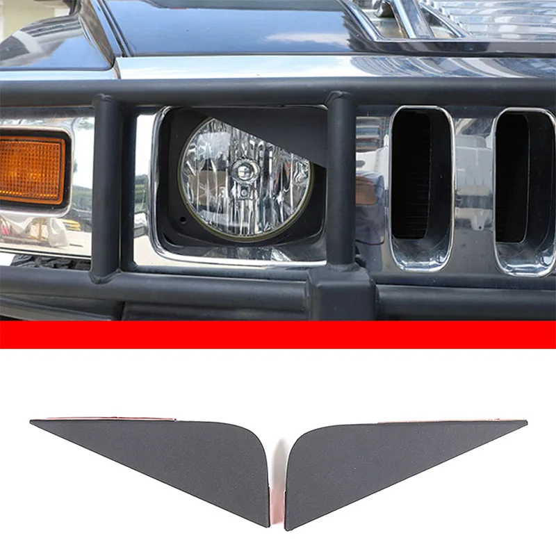 

For Hummer H2 2003-2009 Carbon Steel Black Car Headlight Angry Eyes Headlight Cover Car Accessories