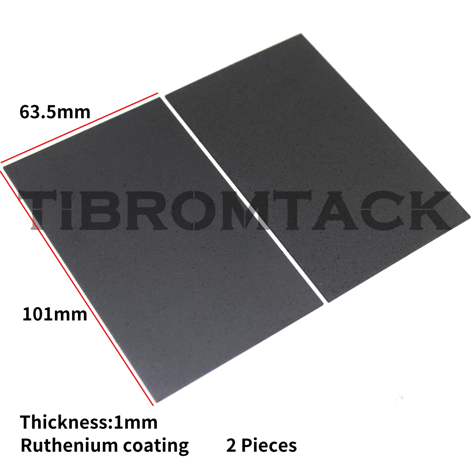 Titanium Anodes Plates with DSA Ruthenium Coating, Suitable for Freshwater Swimming Pools,2PCs