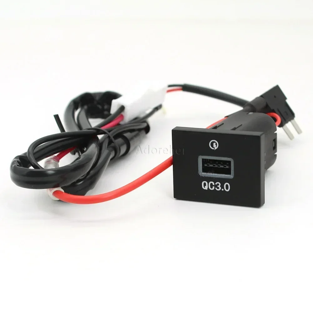 USB Charger Socket Fast Charge Adapter QC3.0 Power Outlet Switch for Ford Focus 2 Mk2 2009 2010 2011 Car Electronics Accessories