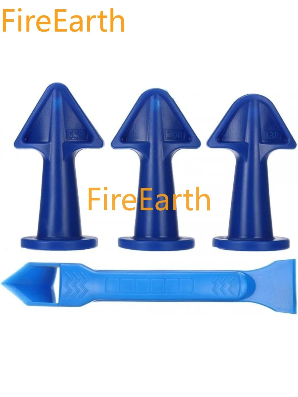 

3Pcs Multi-function Glue Glue Nozzle Scraper Sealant Finish Clean Remover Tool (Blue)