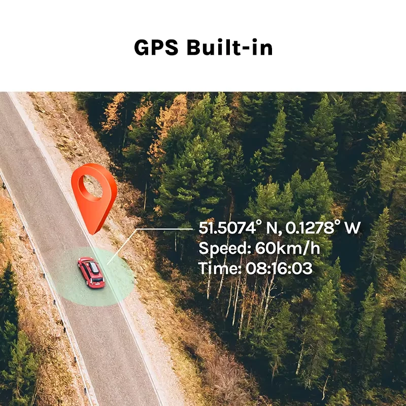 70mai Pro Plus A500S 1944P Встроенный GPS ADAS 70mai A500S 140FOV 24H Поддержка парковочного видеонаблюдения Задний салон