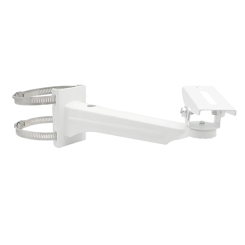 CCTV Camera Holder Stand Hoop Mounting Bracket Metal Video Surveillance Security Camera Mount Vertical Pole Mount Camera Support