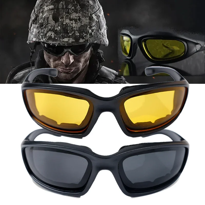 Military Motorcycle Glasses Tactical Polarized Men Shooting Glasses Airsoft Glasses for Camping Hiking Cycling Glasse Sunglasse