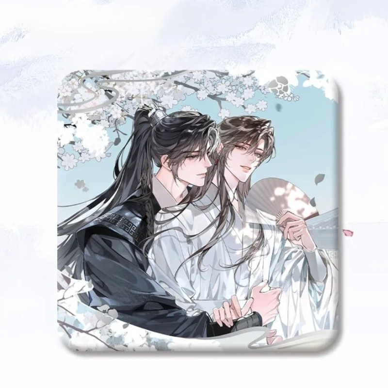 Invitation to Wine Original Work Square  Anime Character Badge Homemade by Doujin Peripheral Spring Poetry Collection Fan Gifts