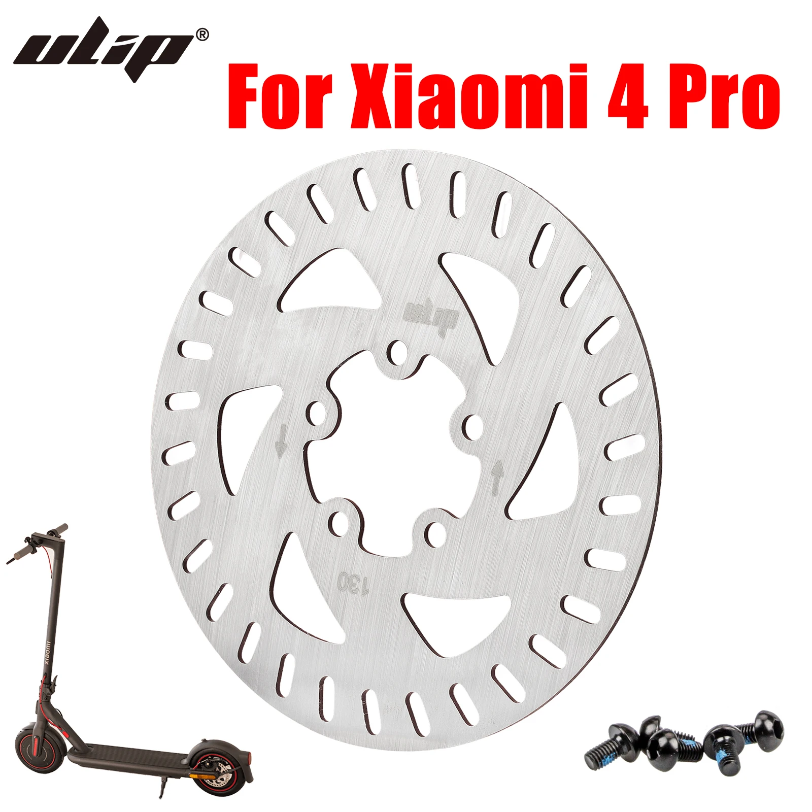 

ULIP 130MM Brake Disc For Xiaomi 4 Pro Electric Scooter Thickened Stainless Steel Disc With 5 Screws Parts Accessories Upgrade