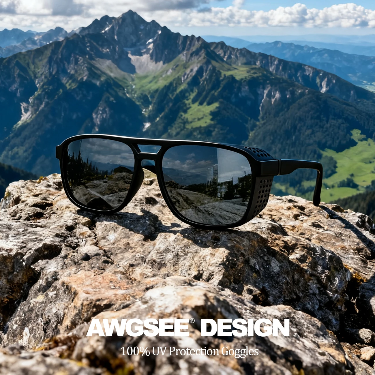 Neue Punk-polarisierte Sport-Sonnenbrille, winddicht, UV400, leicht, für Radfahren, Laufen, Fahren, Outdoor-Aktivitäten – Detail 5