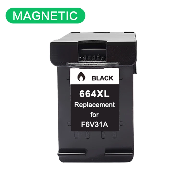 New Magnetic Compatible Black ink Cartridge For HP664 For HP DeskJet 1115 2135 3635 1118 2138 3636 3638 4536 4676 Printer 664