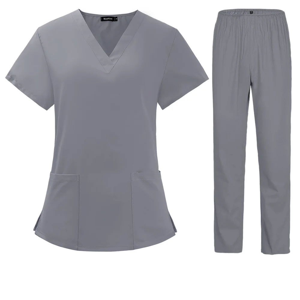 Women's Nurse Uniforms Thin and Light Fabric, Medical Clothing, High Quality Pet Grooming Gowns, Spa Uniforms ,Work Wear