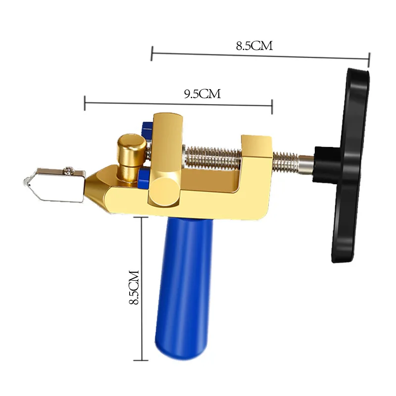 2-in-1 Professional Glass Cutter Set Glass Cutting Tool Diy Tile Cutting Tools 3-15mm Glsss Cutting Tools Set